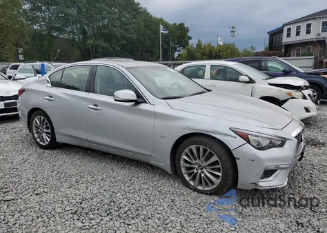 2019 Infiniti Q50 Red Sport 400 z USA, uszkodzony, nr VIN JN1FV7AR8KM593330
